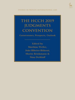 cover image of The HCCH 2019 Judgments Convention